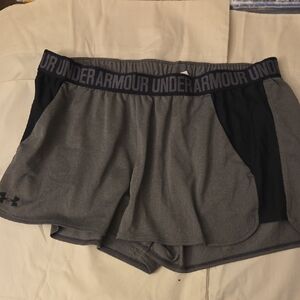 Under Armour Women's Athletic Shorts in Gray and Black